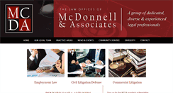 Desktop Screenshot of mcda-law.com