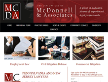 Tablet Screenshot of mcda-law.com